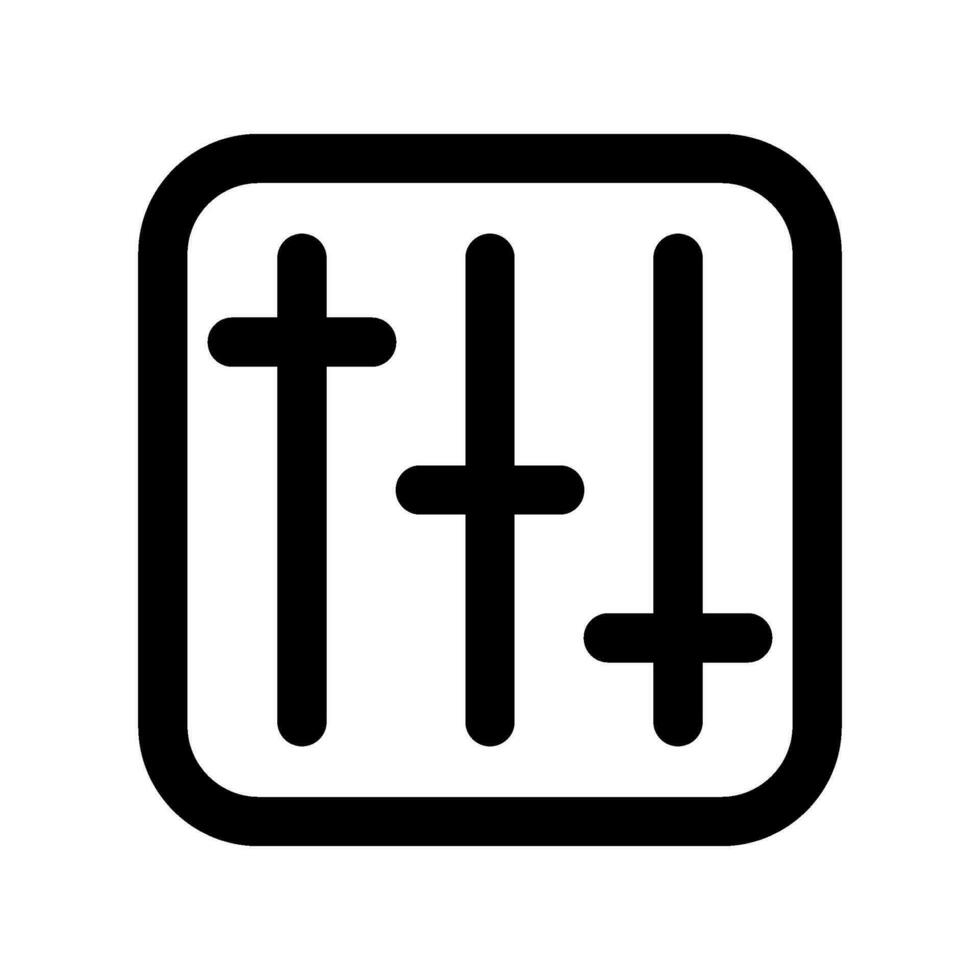 Equalizer Icon Vector Symbol Design Illustration