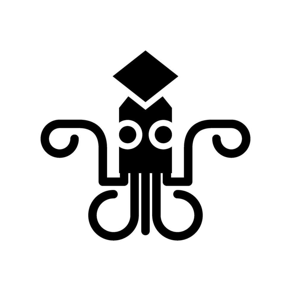 Squid Icon Vector Symbol Design Illustration