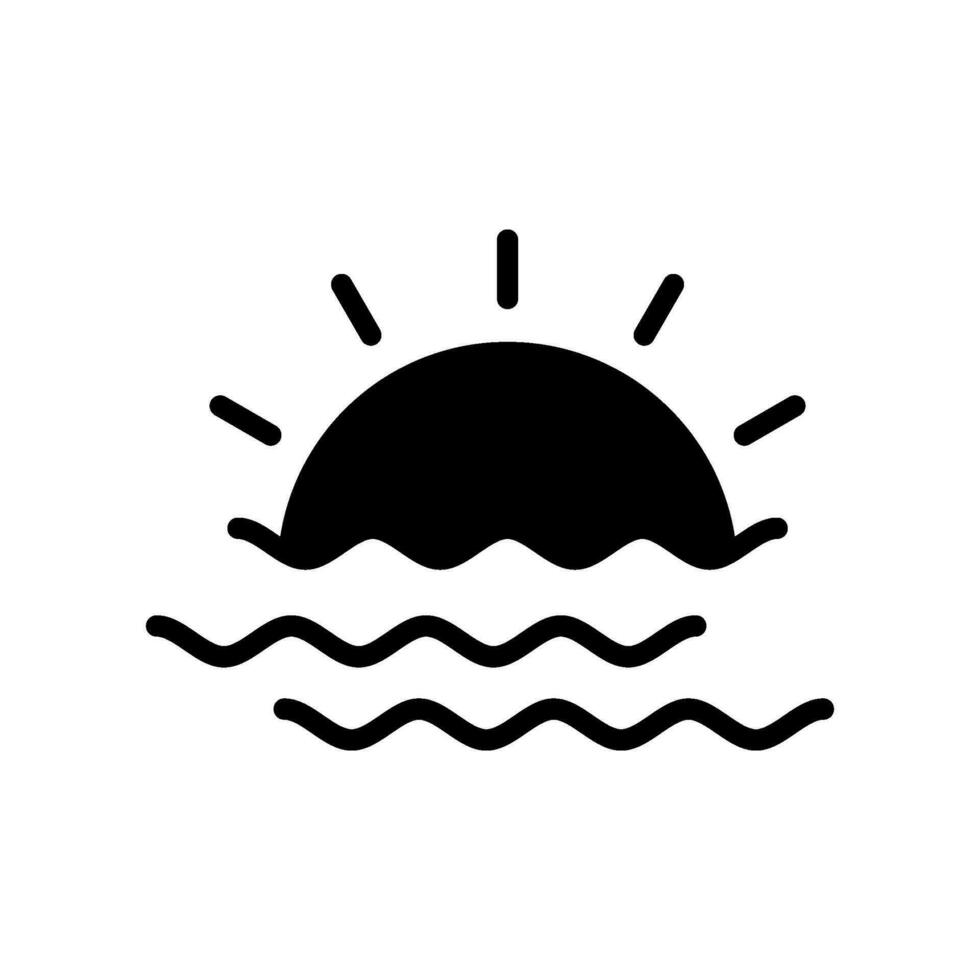 Sunset Icon Vector Symbol Design Illustration