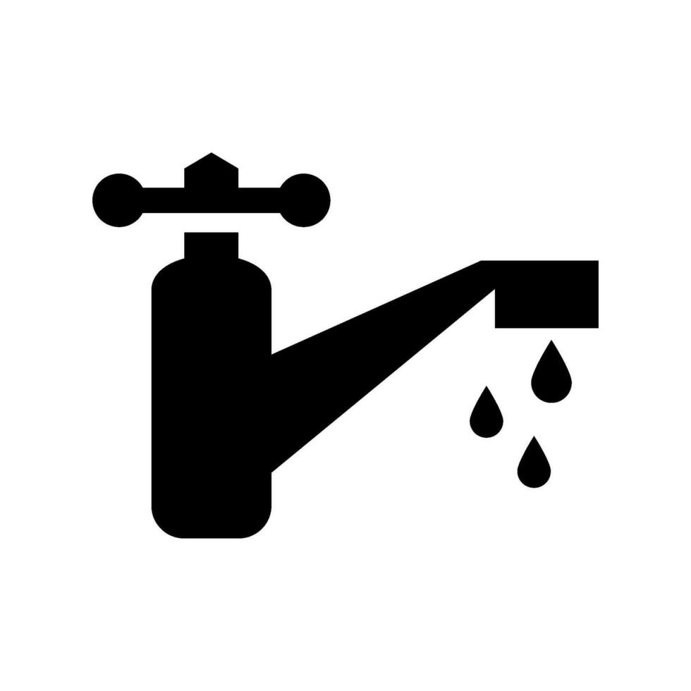 Water Faucet Icon Vector Symbol Design Illustration