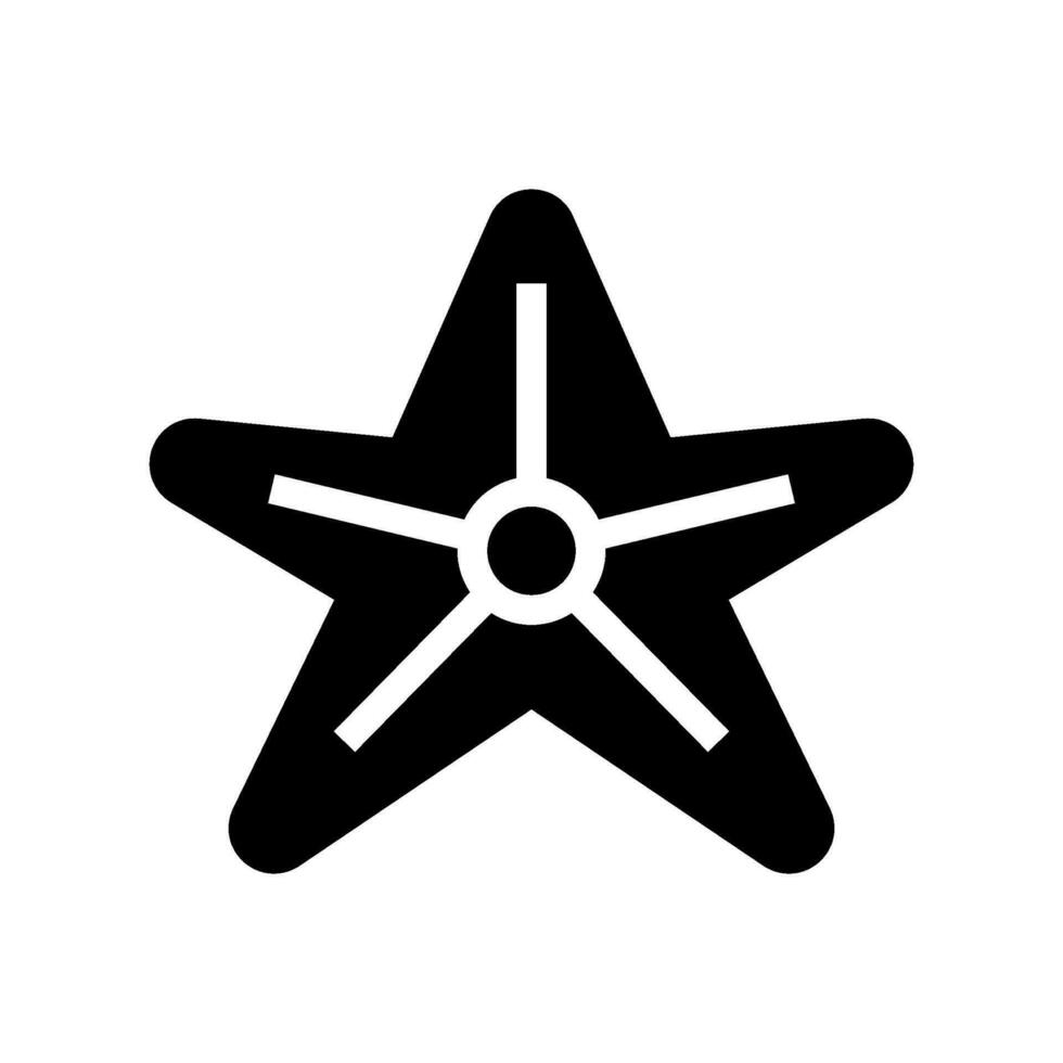 Starfish Icon Vector Symbol Design Illustration