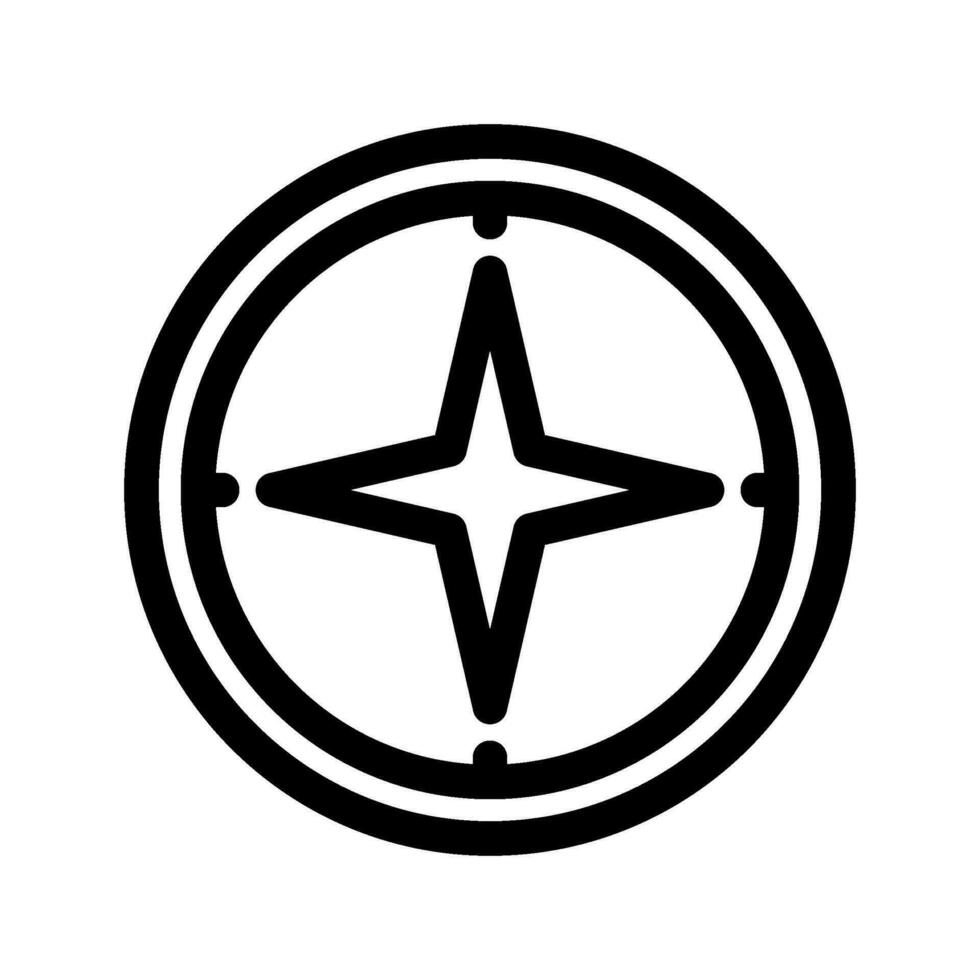 Compass Icon Vector Symbol Design Illustration