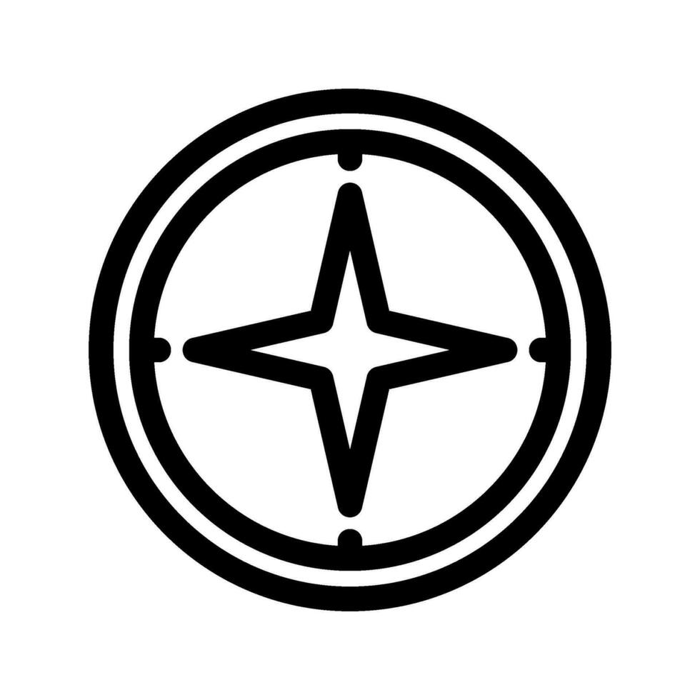 Compass Icon Vector Symbol Design Illustration