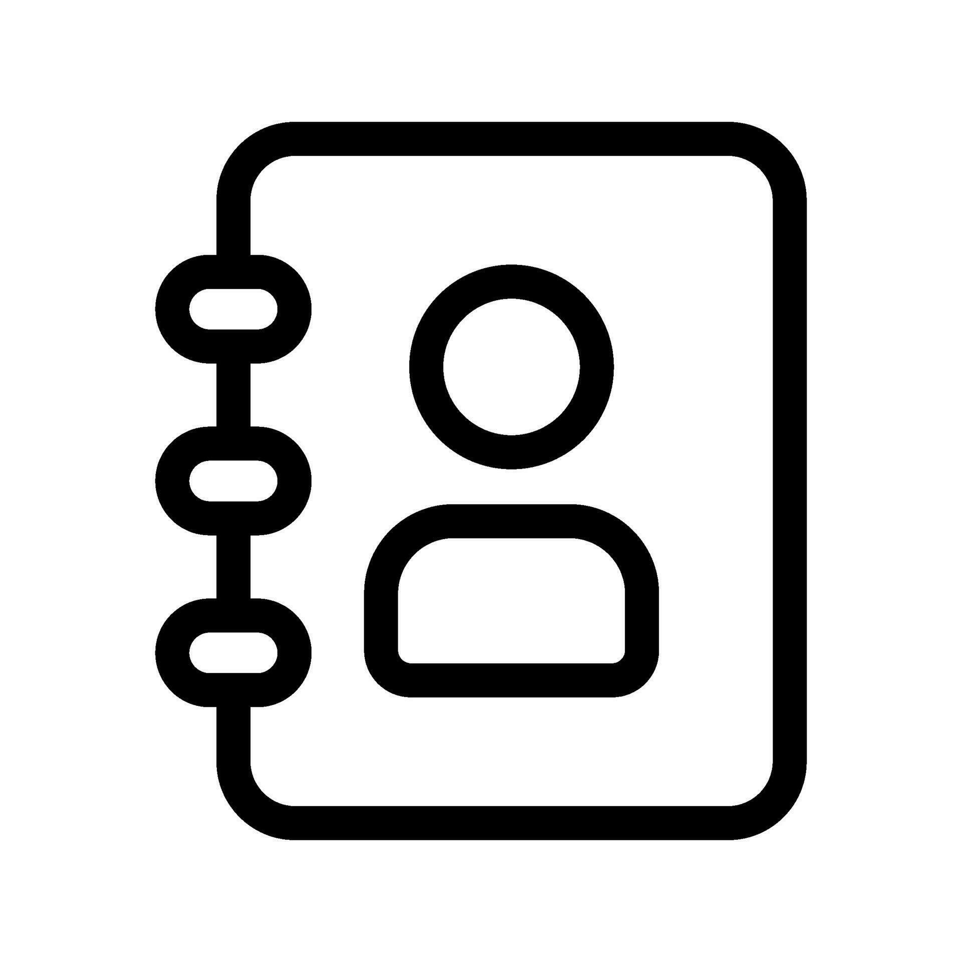 Address Book Icon Vector Symbol Design Illustration 26220220 Vector Art