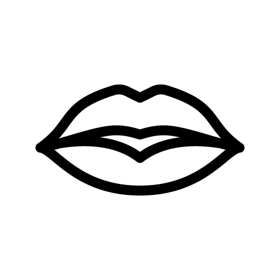 Lips Icon Vector Symbol Design Illustration