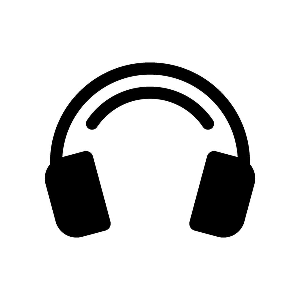Headphone Icon Vector Symbol Design Illustration