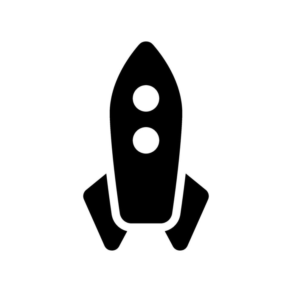 Rocket Icon Vector Symbol Design Illustration