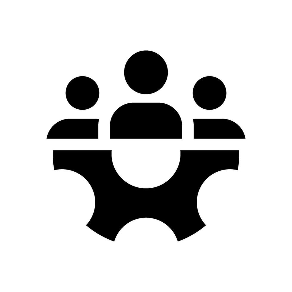 Teamwork Icon Vector Symbol Design Illustration