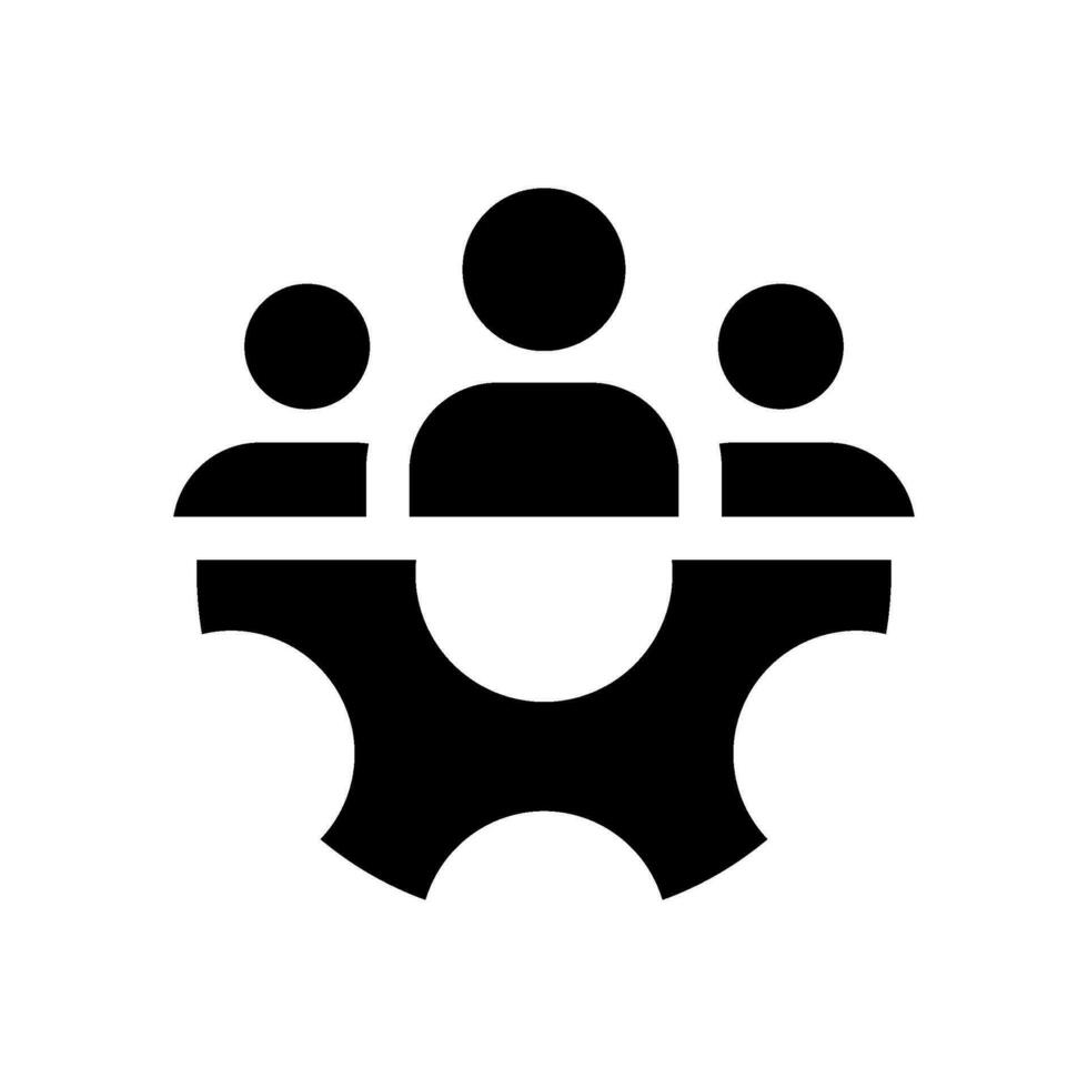 Teamwork Icon Vector Symbol Design Illustration