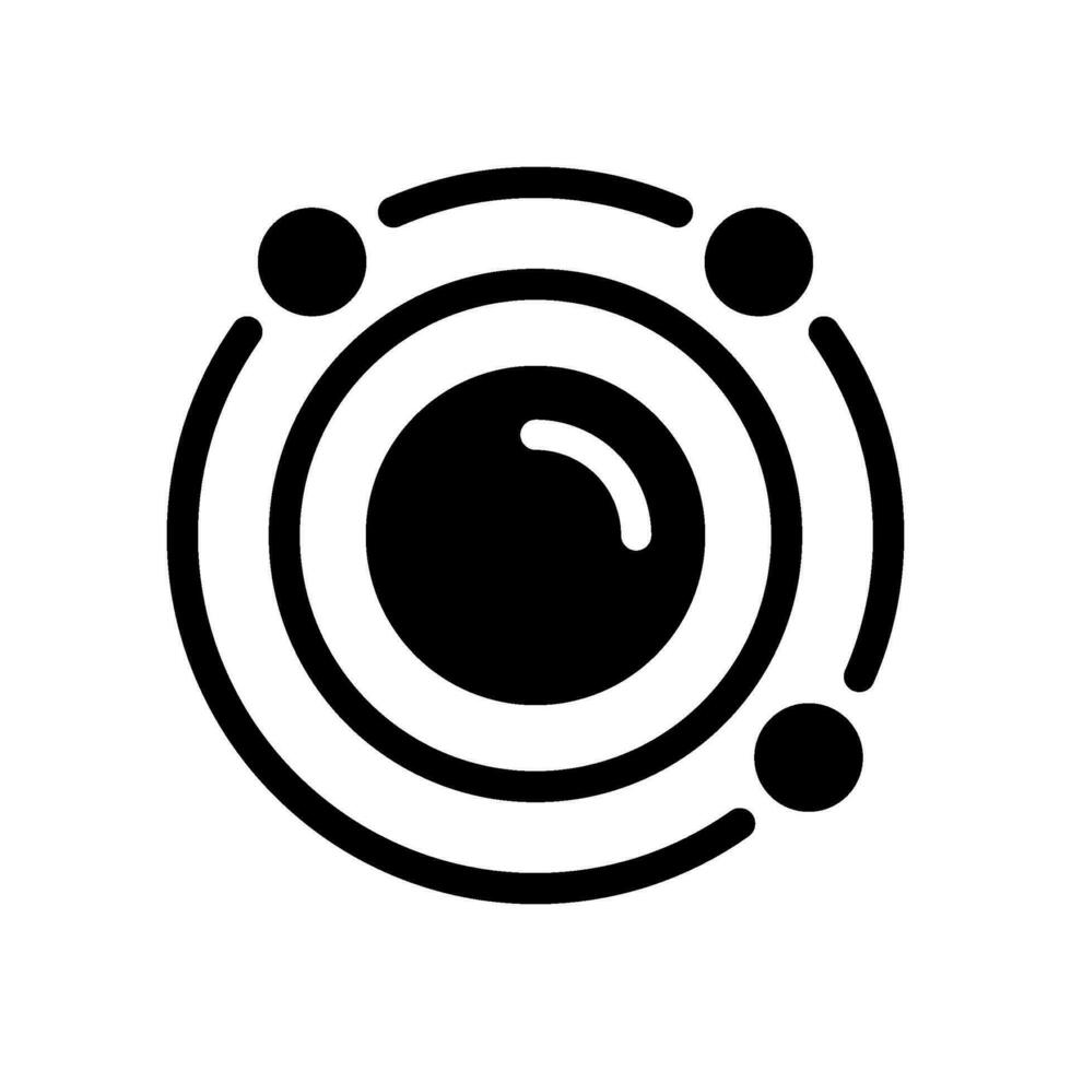 Solar System Icon Vector Symbol Design Illustration