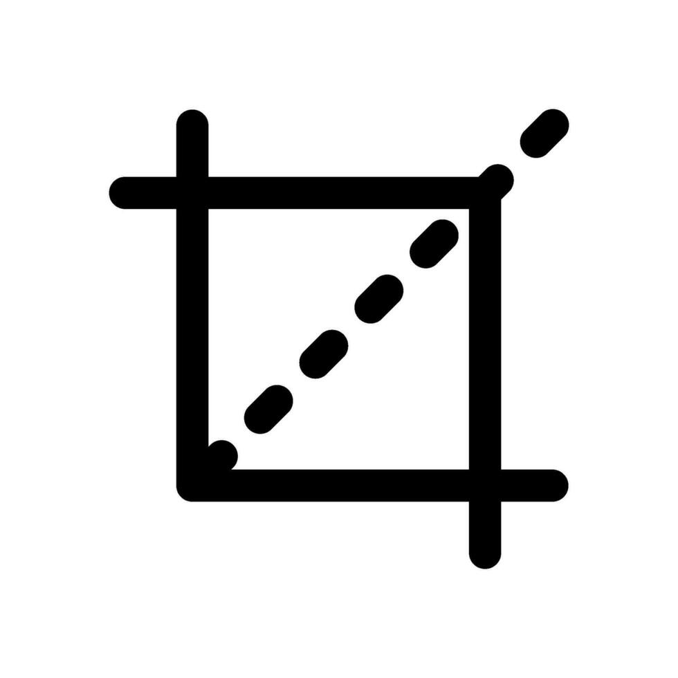 Crop Icon Vector Symbol Design Illustration