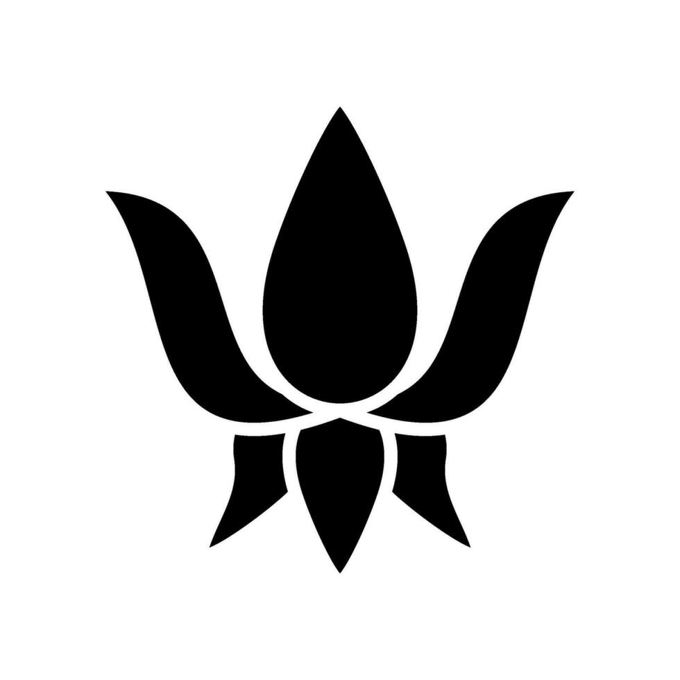 Lotus Icon Vector Symbol Design Illustration