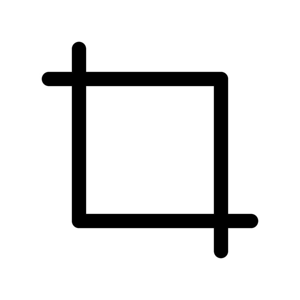 Crop Icon Vector Symbol Design Illustration