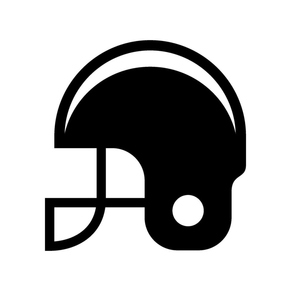 fútbol americano casco icono vector símbolo diseño ilustración