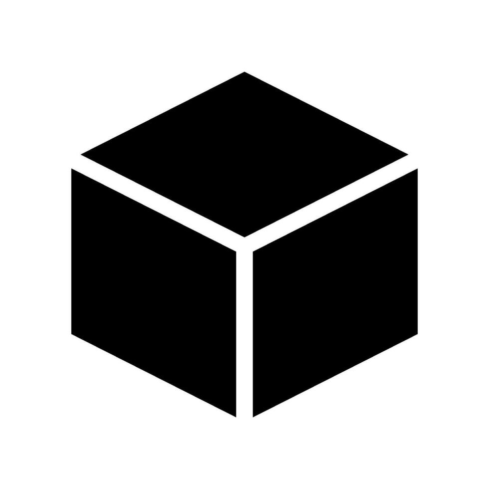 Cube Icon Vector Symbol Design Illustration