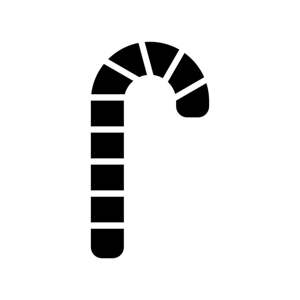 Candy Cane Icon Vector Symbol Design Illustration