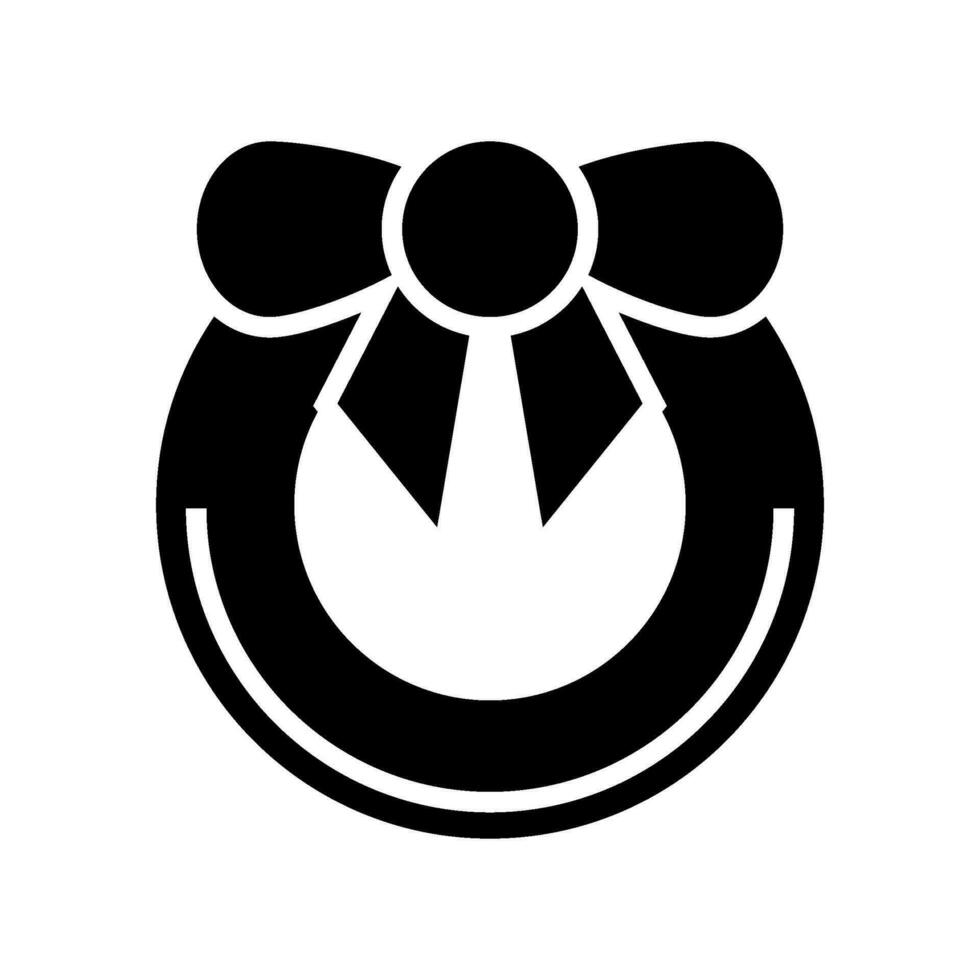 Wreath Icon Vector Symbol Design Illustration