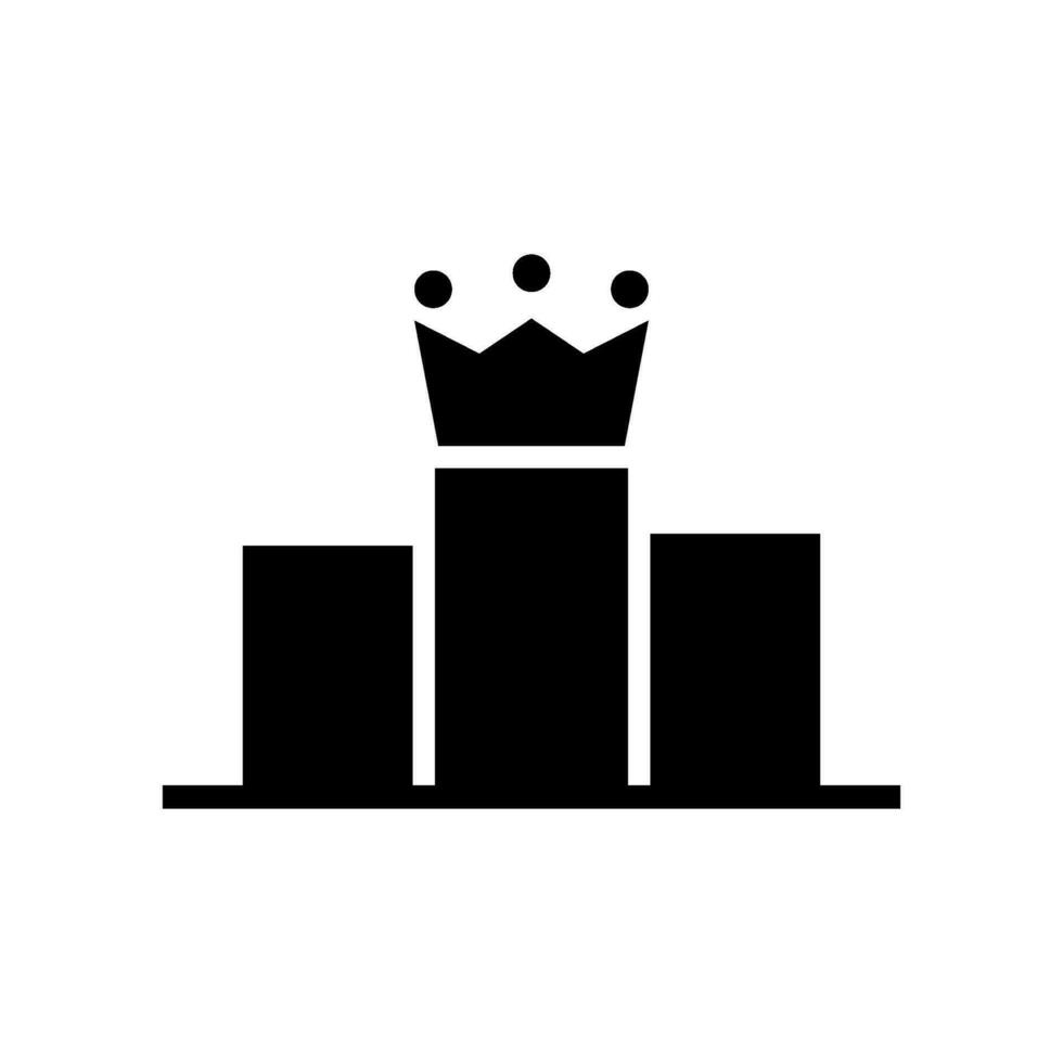 Podium Icon Vector Symbol Design Illustration