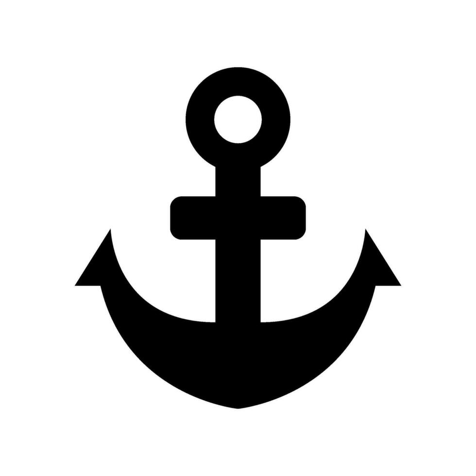 Anchor Icon Vector Symbol Design Illustration