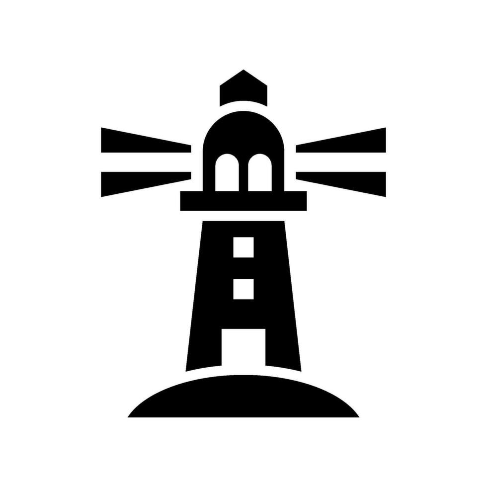 Lighthouse Icon Vector Symbol Design Illustration