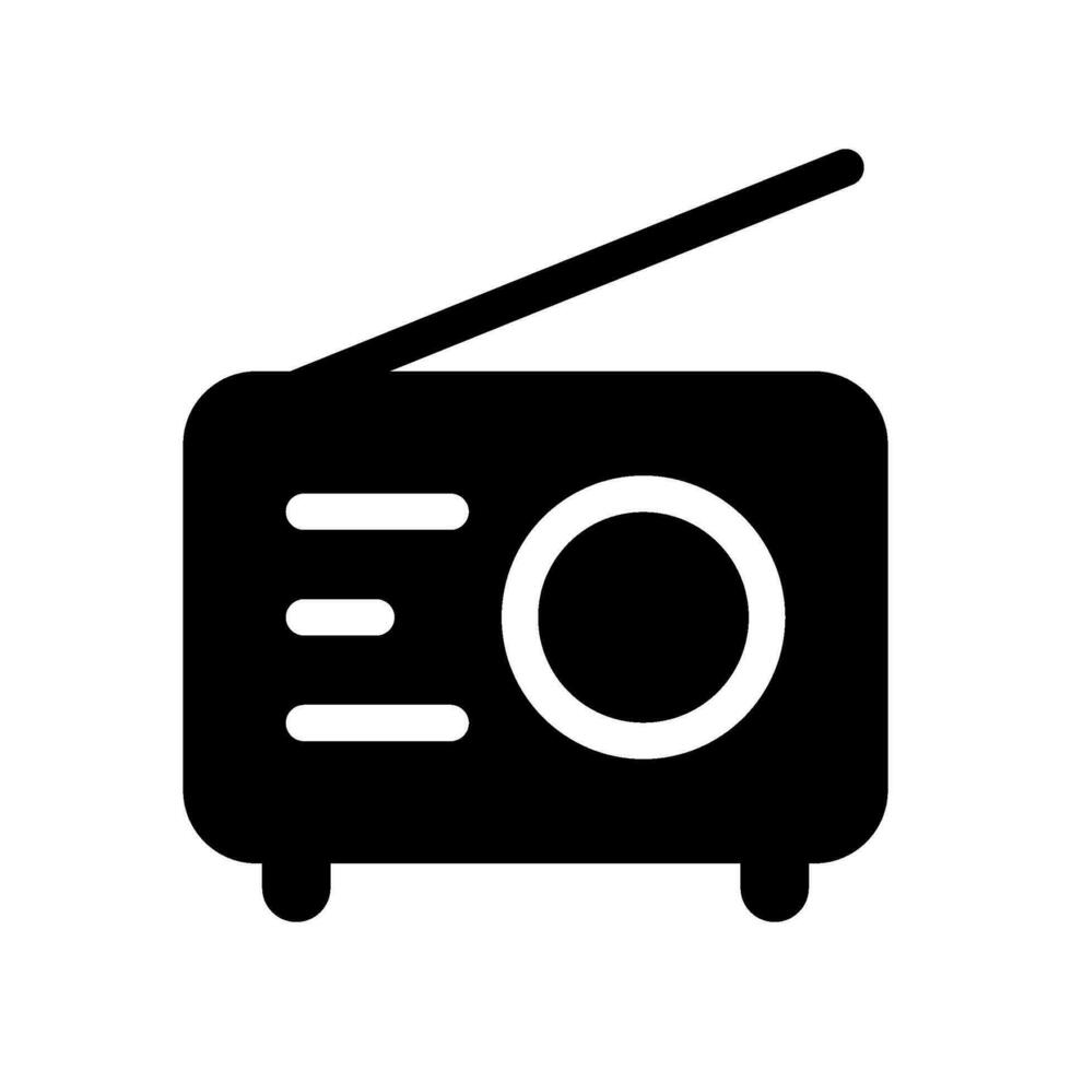 Radio Icon Vector Symbol Design Illustration