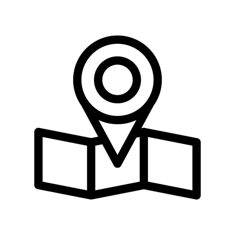 Map Icon Vector Symbol Design Illustration