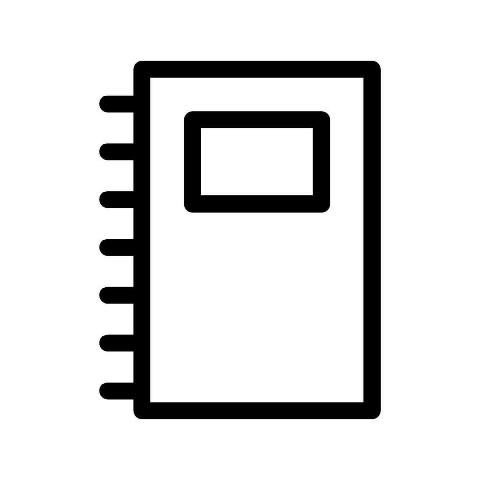 cuaderno icono vector símbolo diseño ilustración