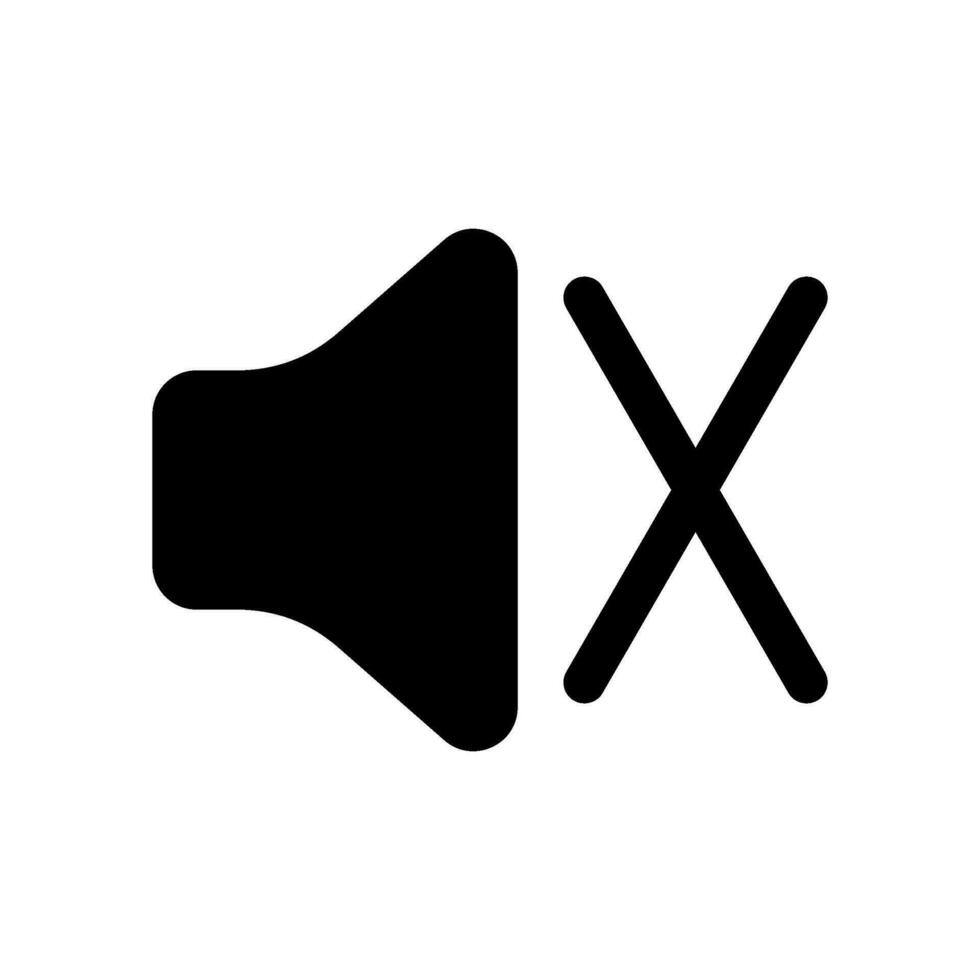 Speaker Off Icon Vector Symbol Design Illustration