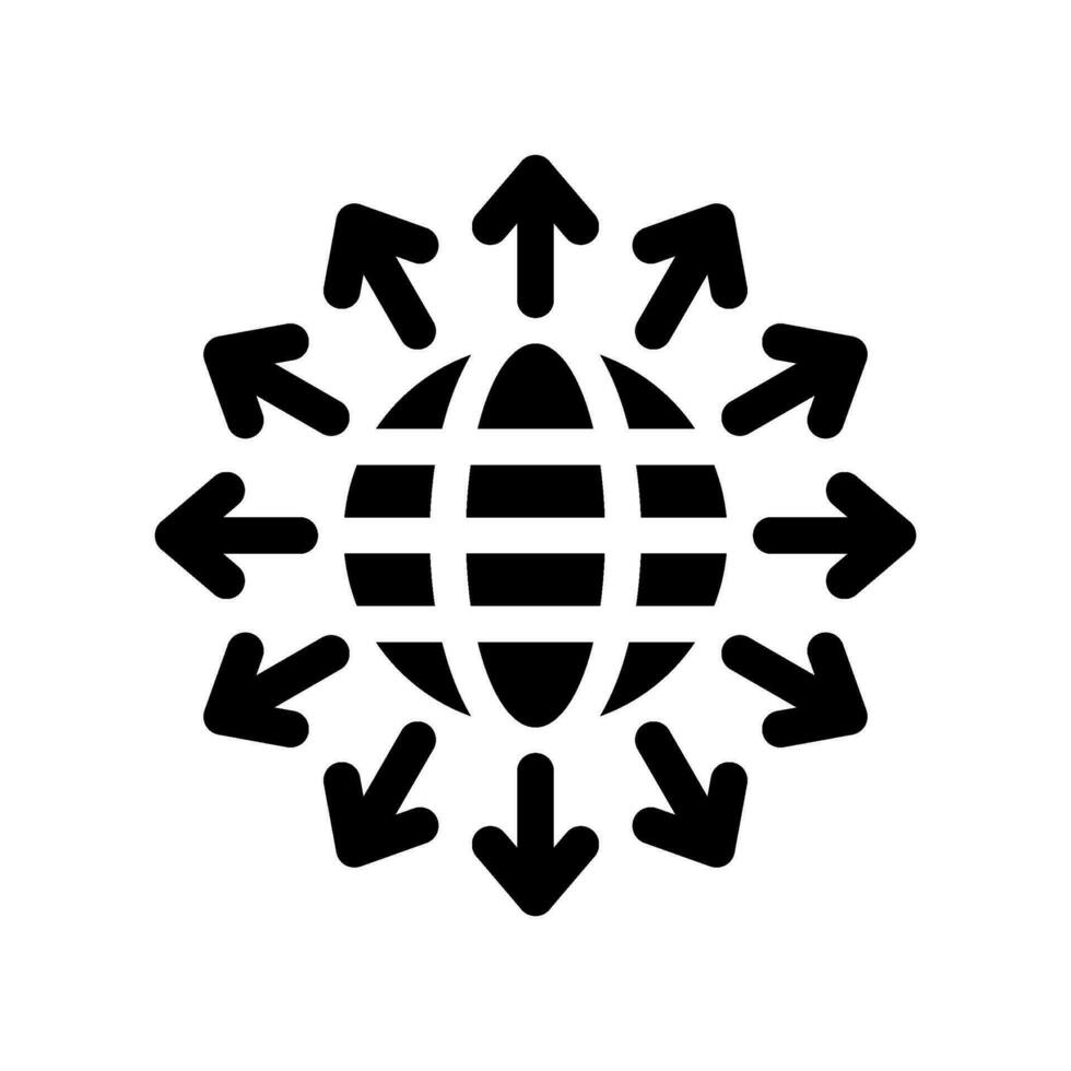 Global Network Icon Vector Symbol Design Illustration
