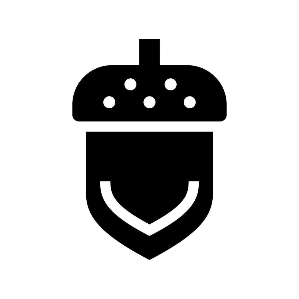 Acorn Icon Vector Symbol Design Illustration