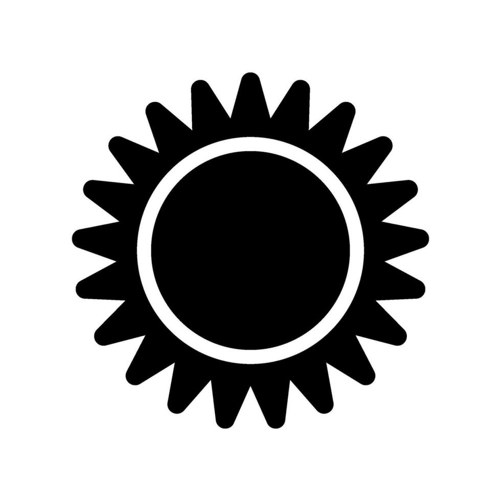 Sun Icon Vector Symbol Design Illustration