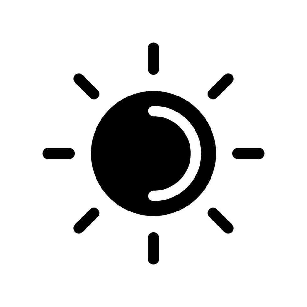 Sun Icon Vector Symbol Design Illustration