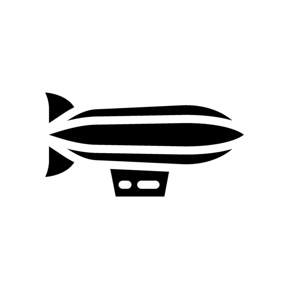 Zeppelin Icon Vector Symbol Design Illustration