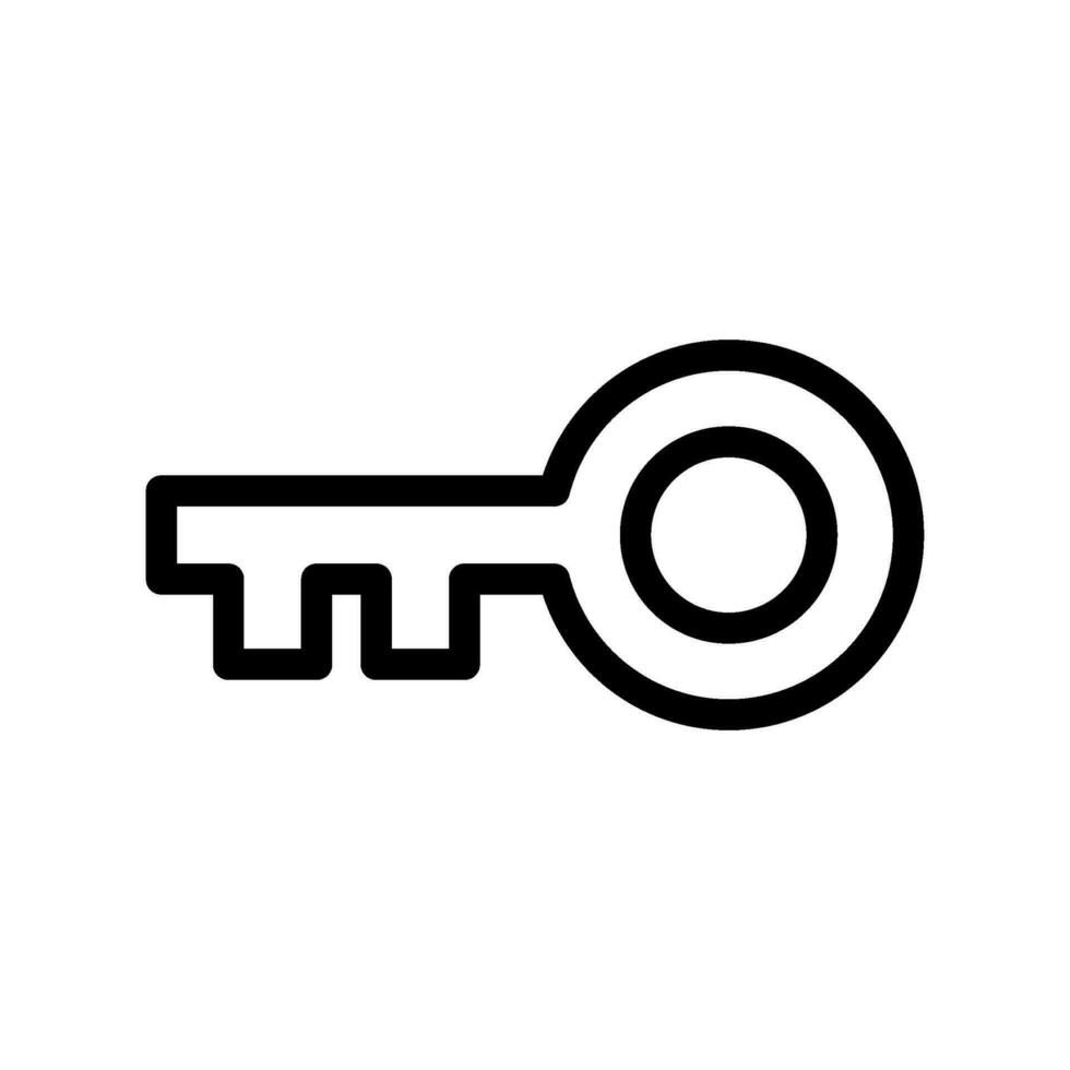 Key Icon Vector Symbol Design Illustration