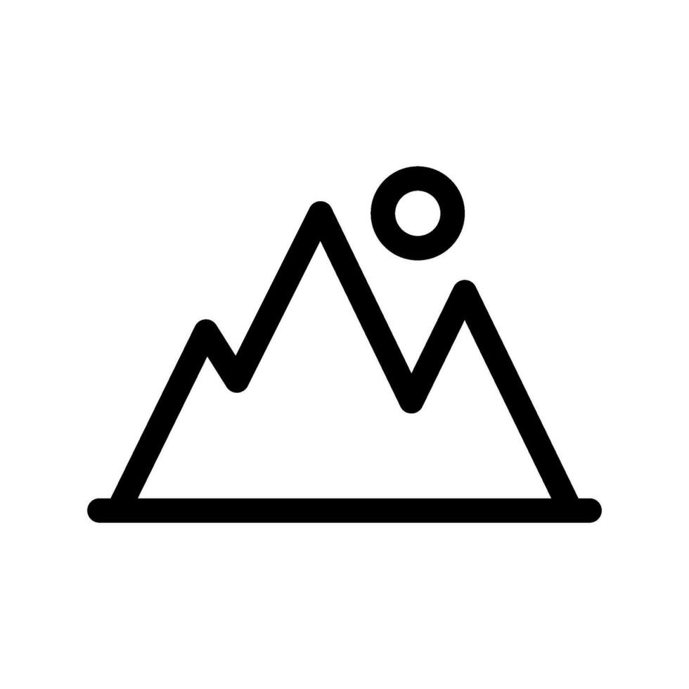 Mountain Icon Vector Symbol Design Illustration