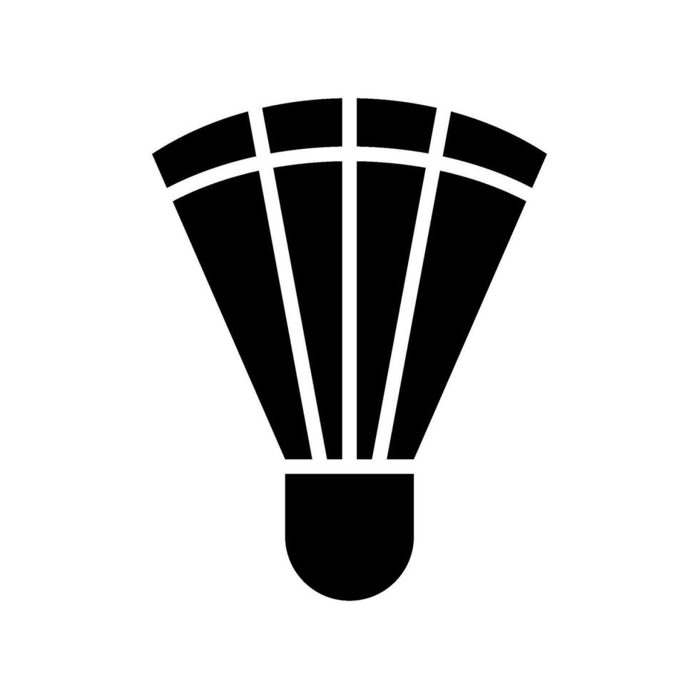 Shuttlecock Icon Vector Symbol Design Illustration