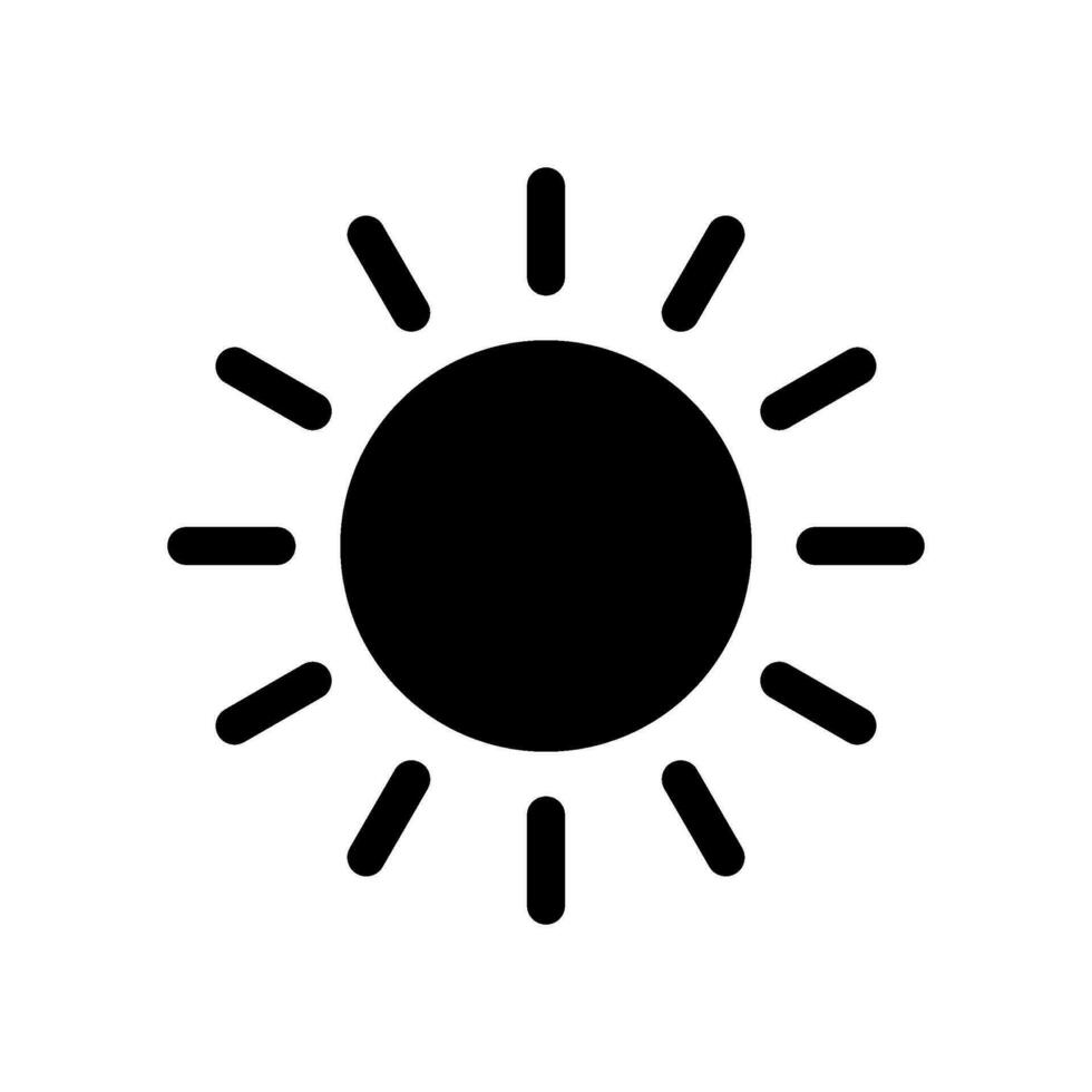 Sun Icon Vector Symbol Design Illustration