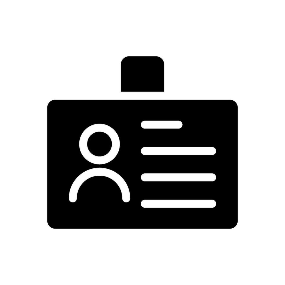 Id Icon Vector Symbol Design Illustration