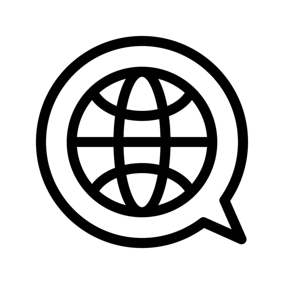 Language Icon Vector Symbol Design Illustration