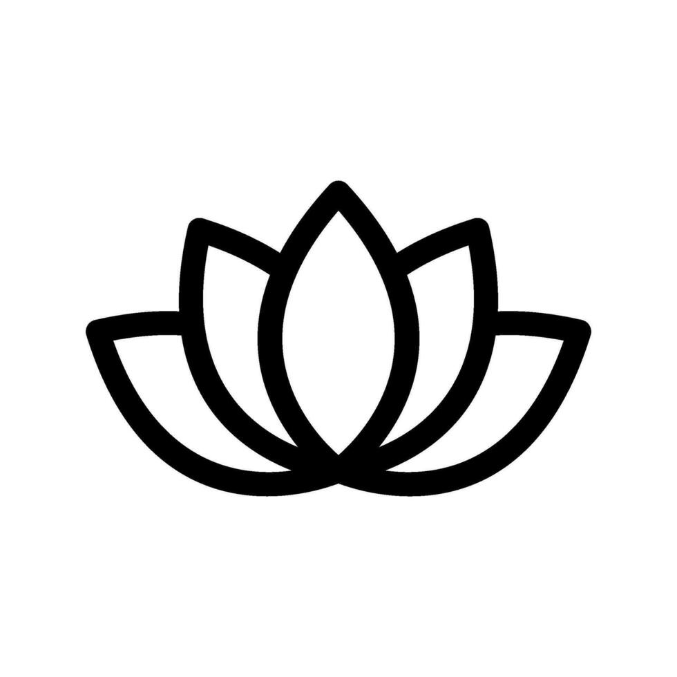 Lotus Icon Vector Symbol Design Illustration