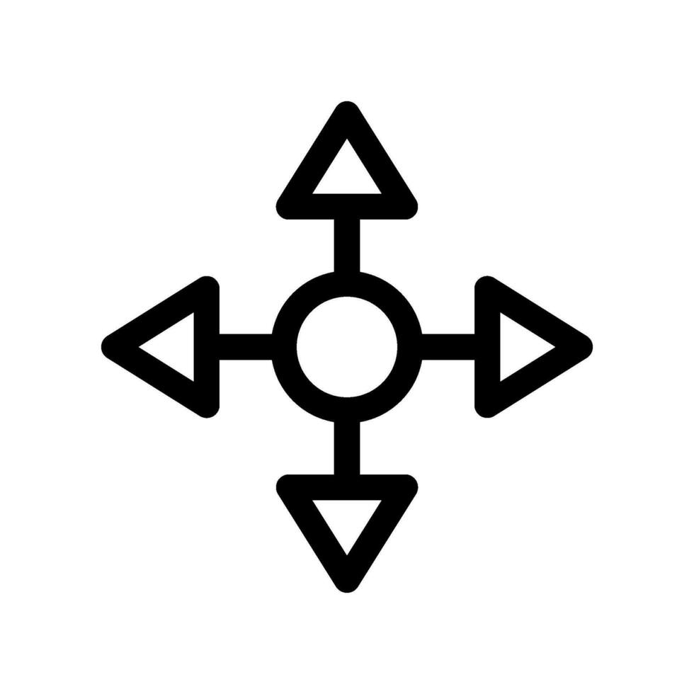Move Icon Vector Symbol Design Illustration