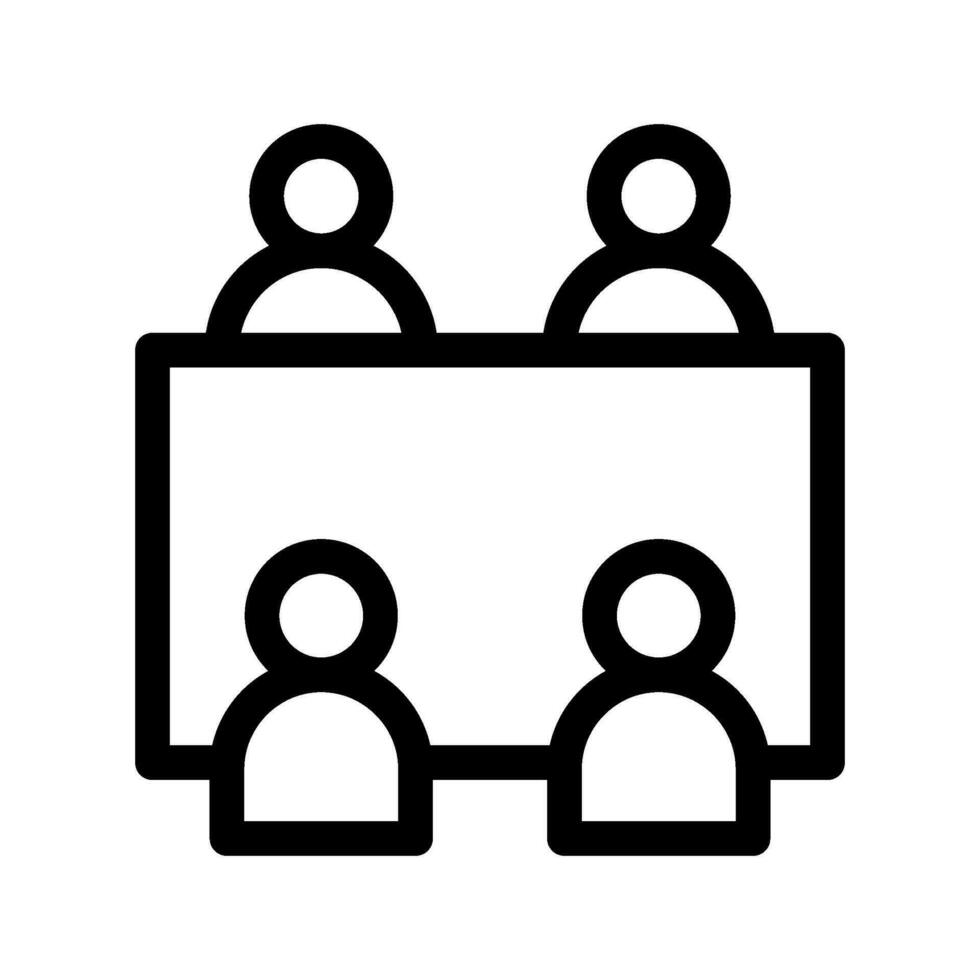 Meeting Icon Vector Symbol Design Illustration