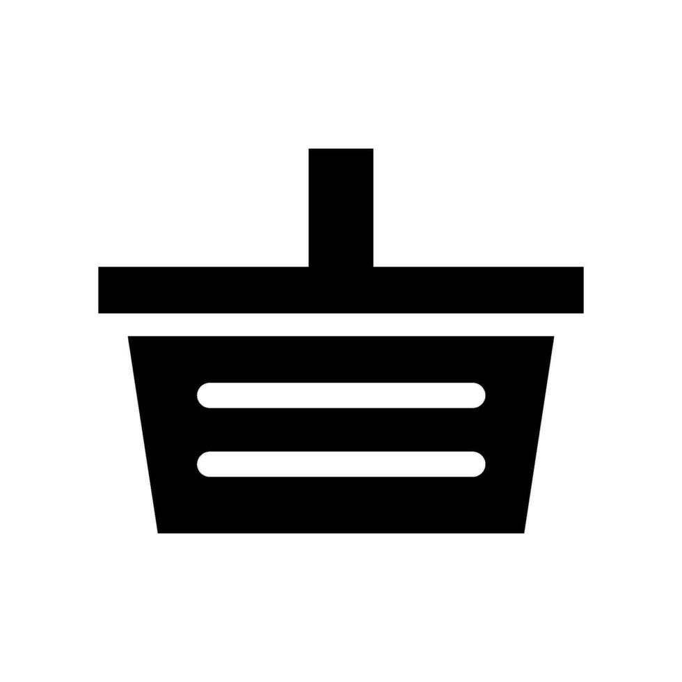 Basket Icon Vector Symbol Design Illustration