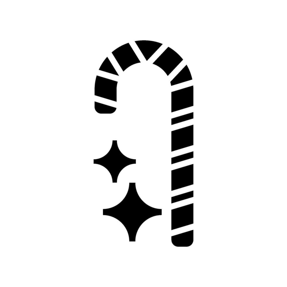 Candy Cane Icon Vector Symbol Design Illustration