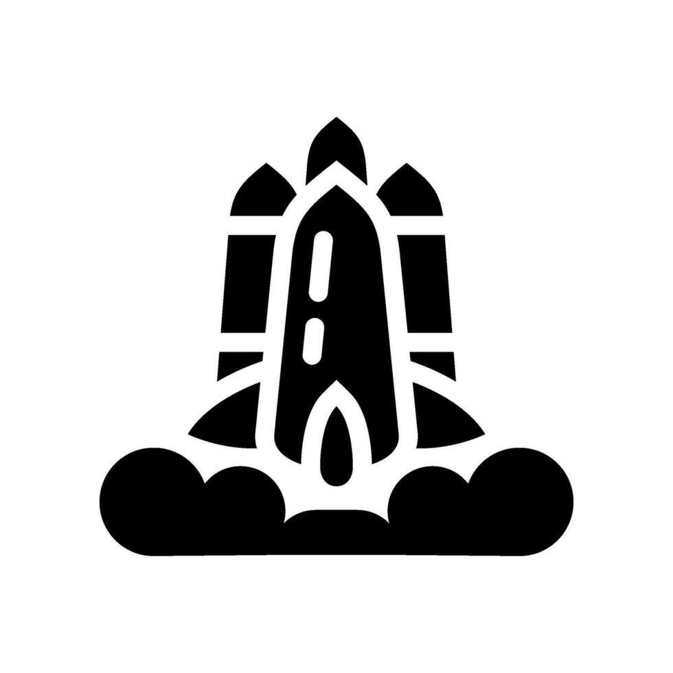 Spaceship Icon Vector Symbol Design Illustration