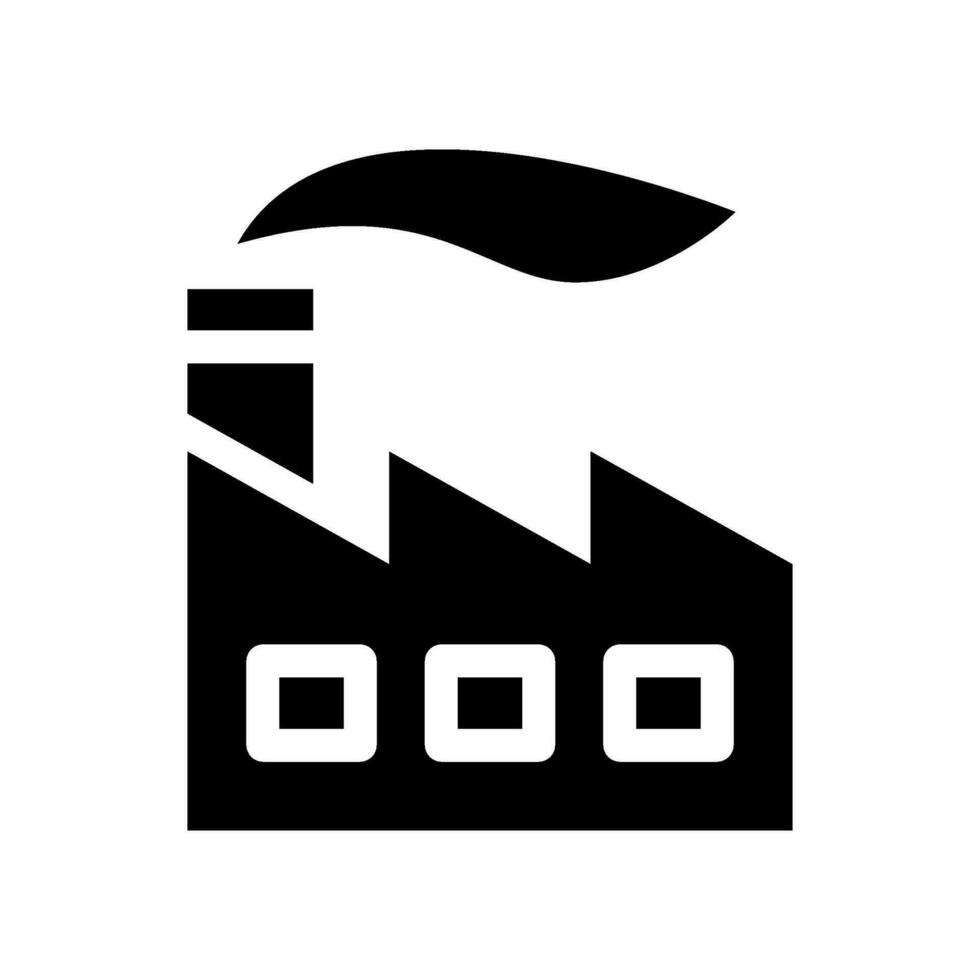 fábrica icono vector símbolo diseño ilustración