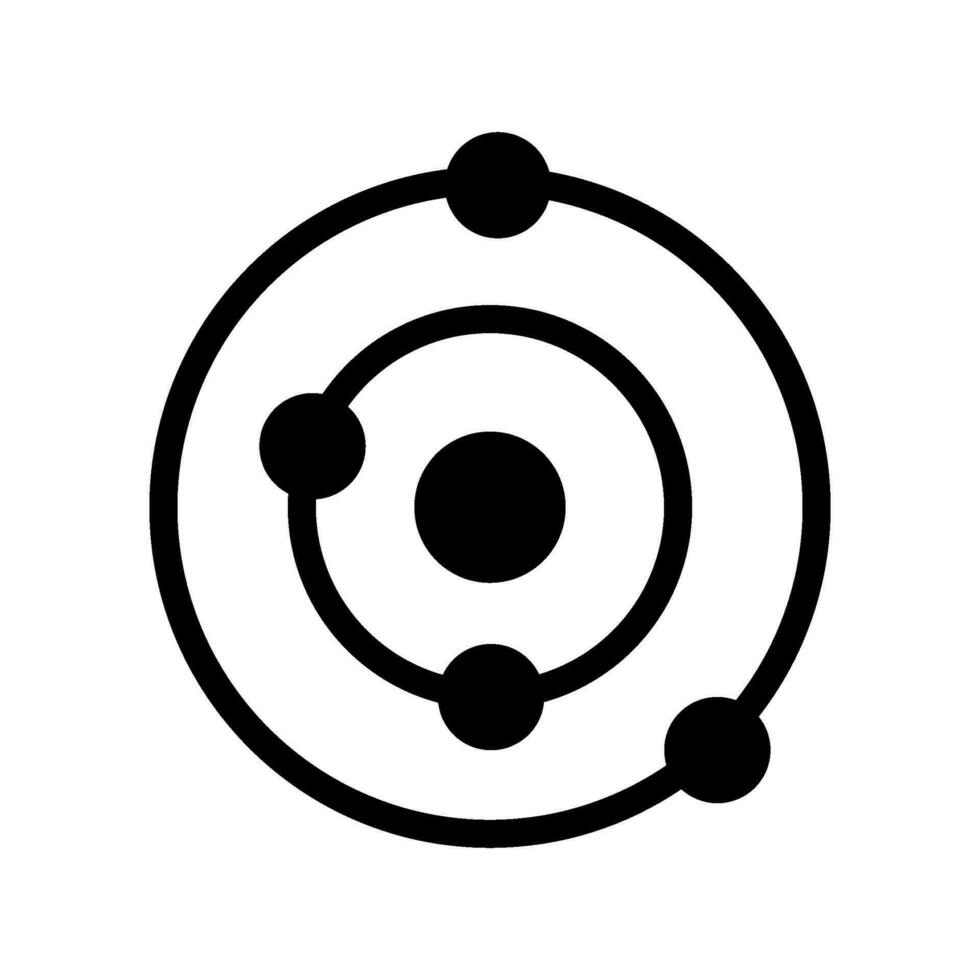 Solar System Icon Vector Symbol Design Illustration