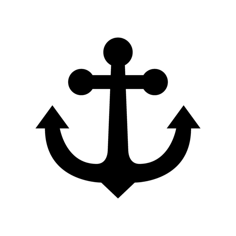 Anchor Icon Vector Symbol Design Illustration