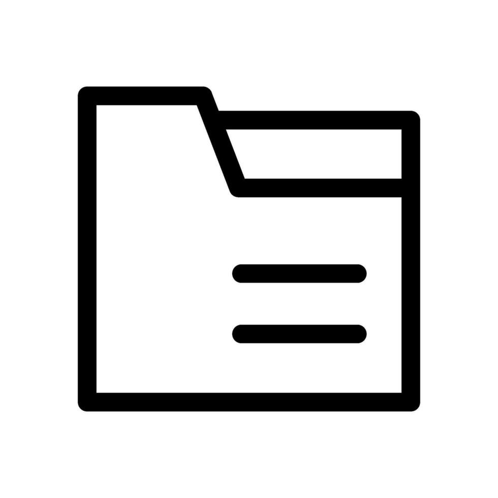 Folder Icon Vector Symbol Design Illustration