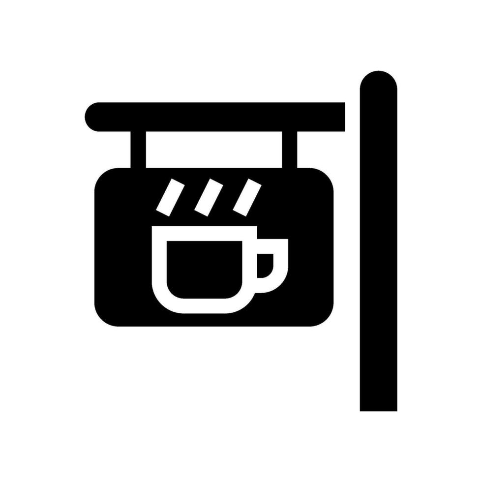 café tienda firmar icono vector símbolo diseño ilustración